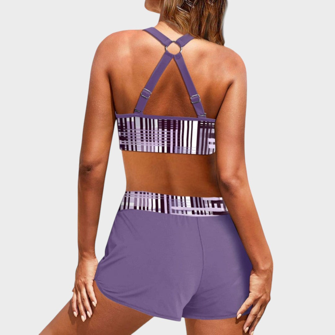 Sol | Bikini De Cintura Alta Con Ribetes
