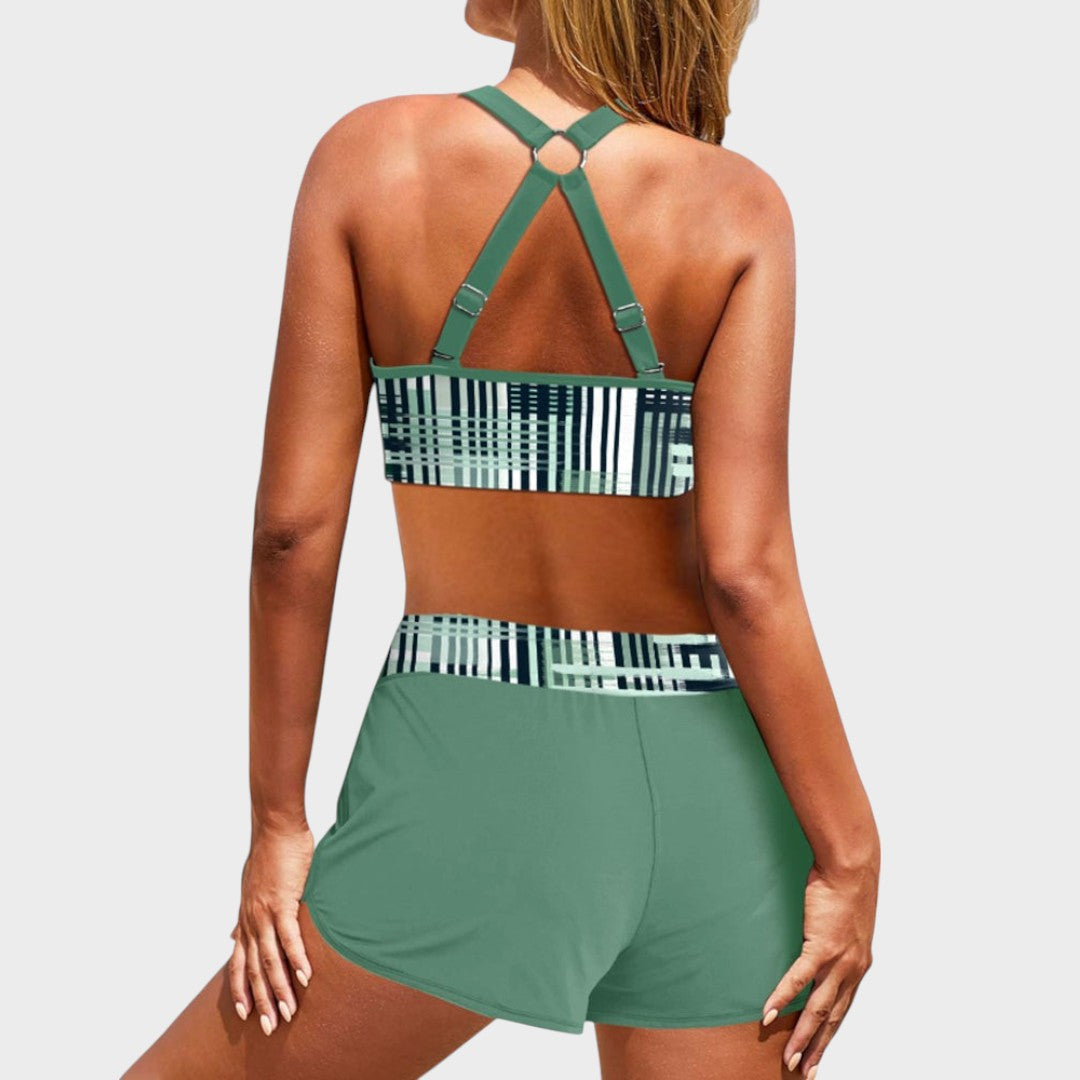 Sol | Bikini De Cintura Alta Con Ribetes