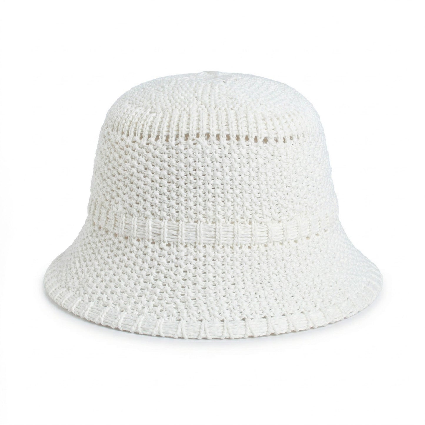 Sombrero de cubo de paja para mujer