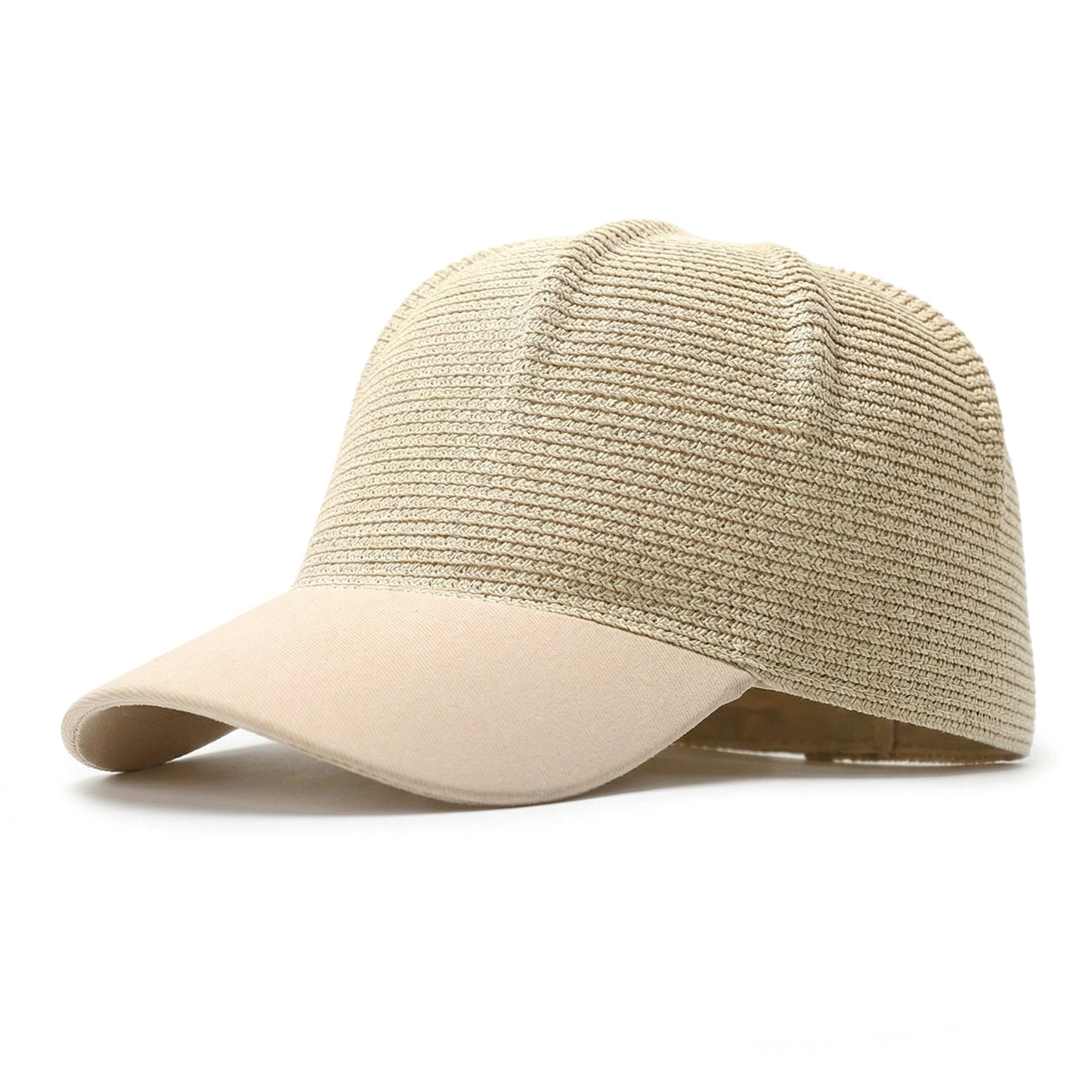 Gorra de béisbol de paja para mujer
