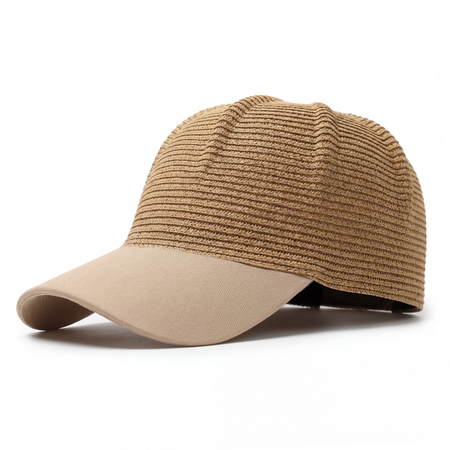 Gorra de béisbol de paja para mujer