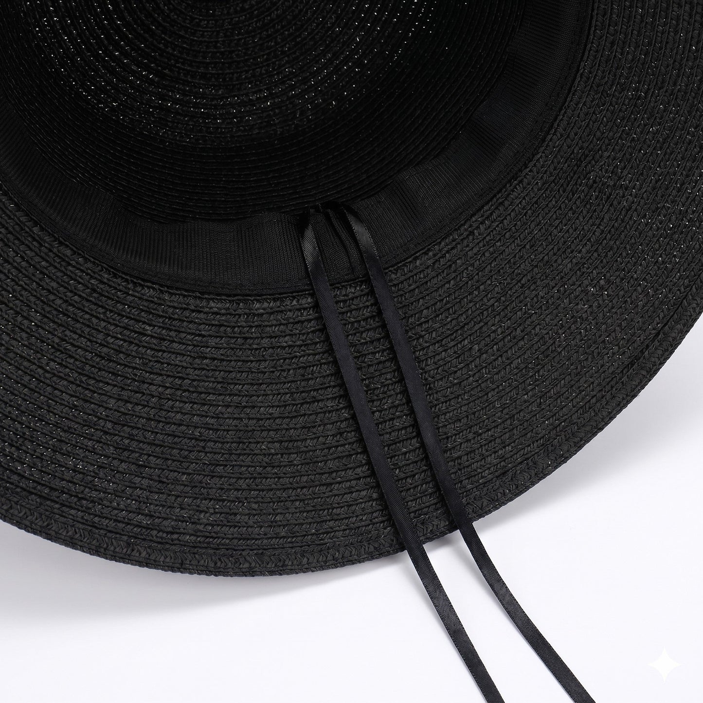 Sombrero de sol ligero de paja de ala ancha para mujer Sombrero de playa plegable de verano con protección UV