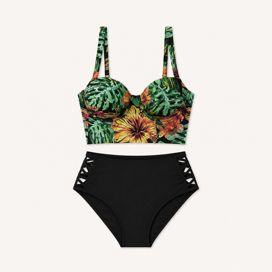 Priscila | Este conjunto ofrece estilo y comodidad, ideal para destacar en la playa o en la piscina