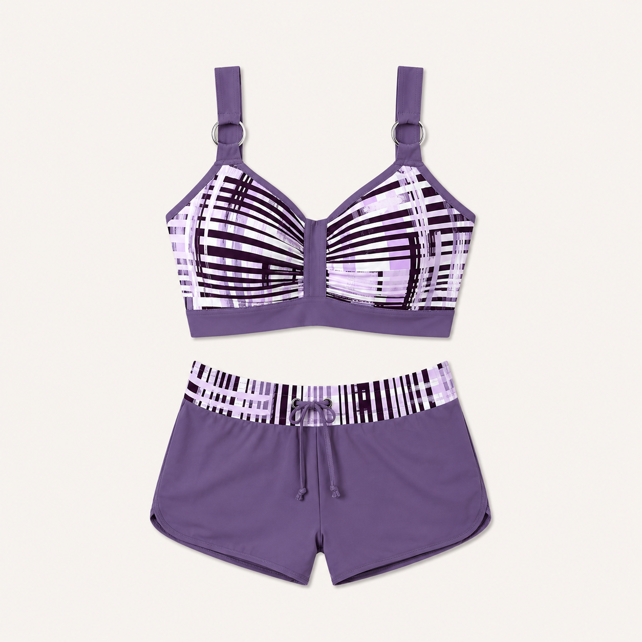 Sol | Bikini De Cintura Alta Con Ribetes