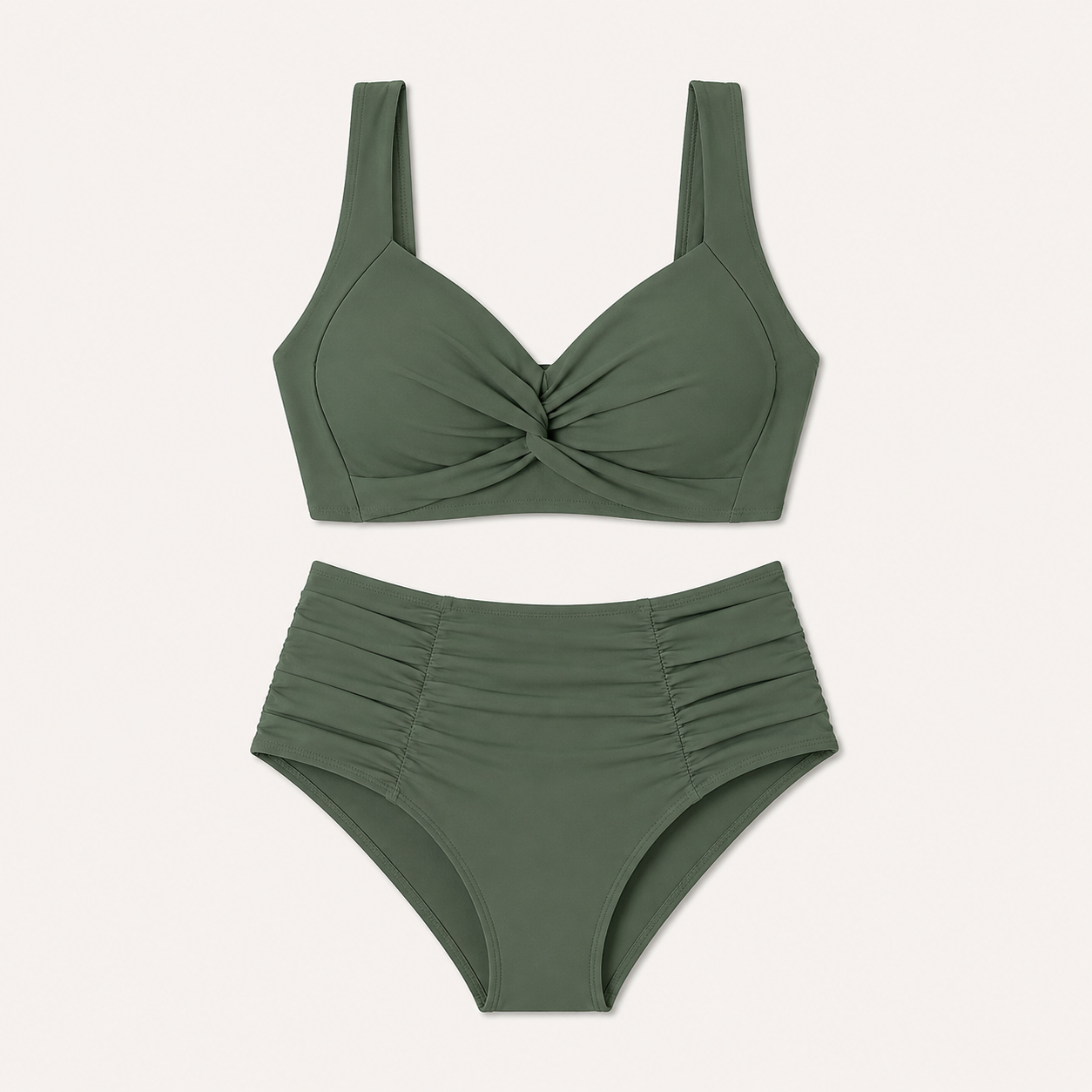 Nicoletta | Bikini bandeau con fruncidos