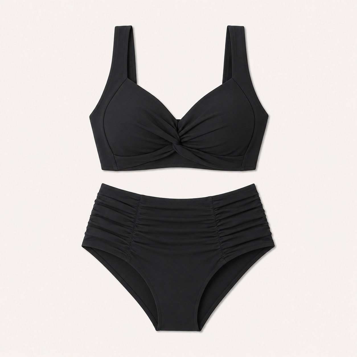 Nicoletta | Bikini bandeau con fruncidos