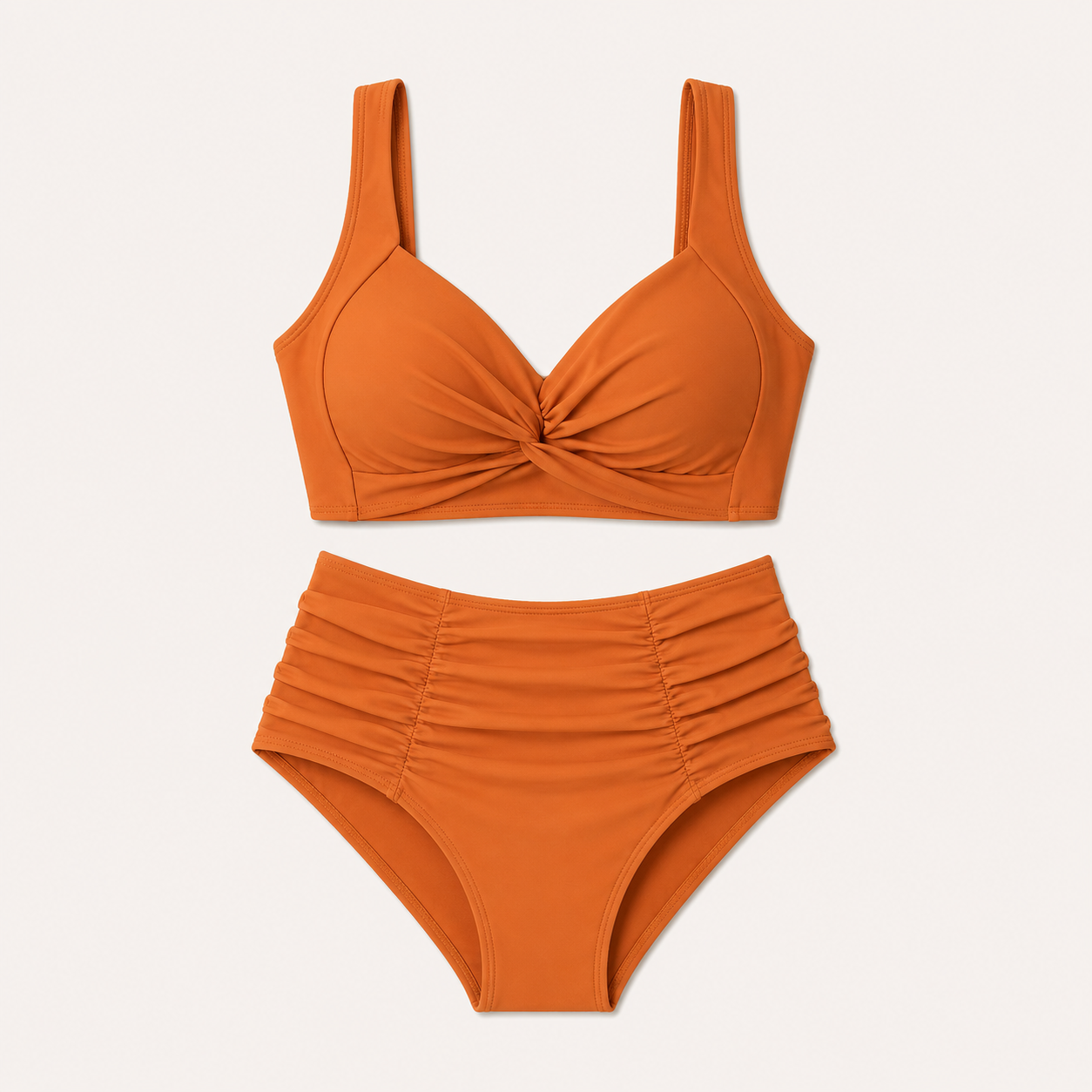 Nicoletta | Bikini bandeau con fruncidos