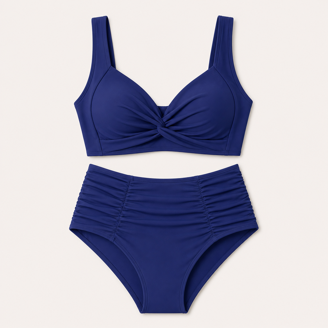 Nicoletta | Bikini bandeau con fruncidos