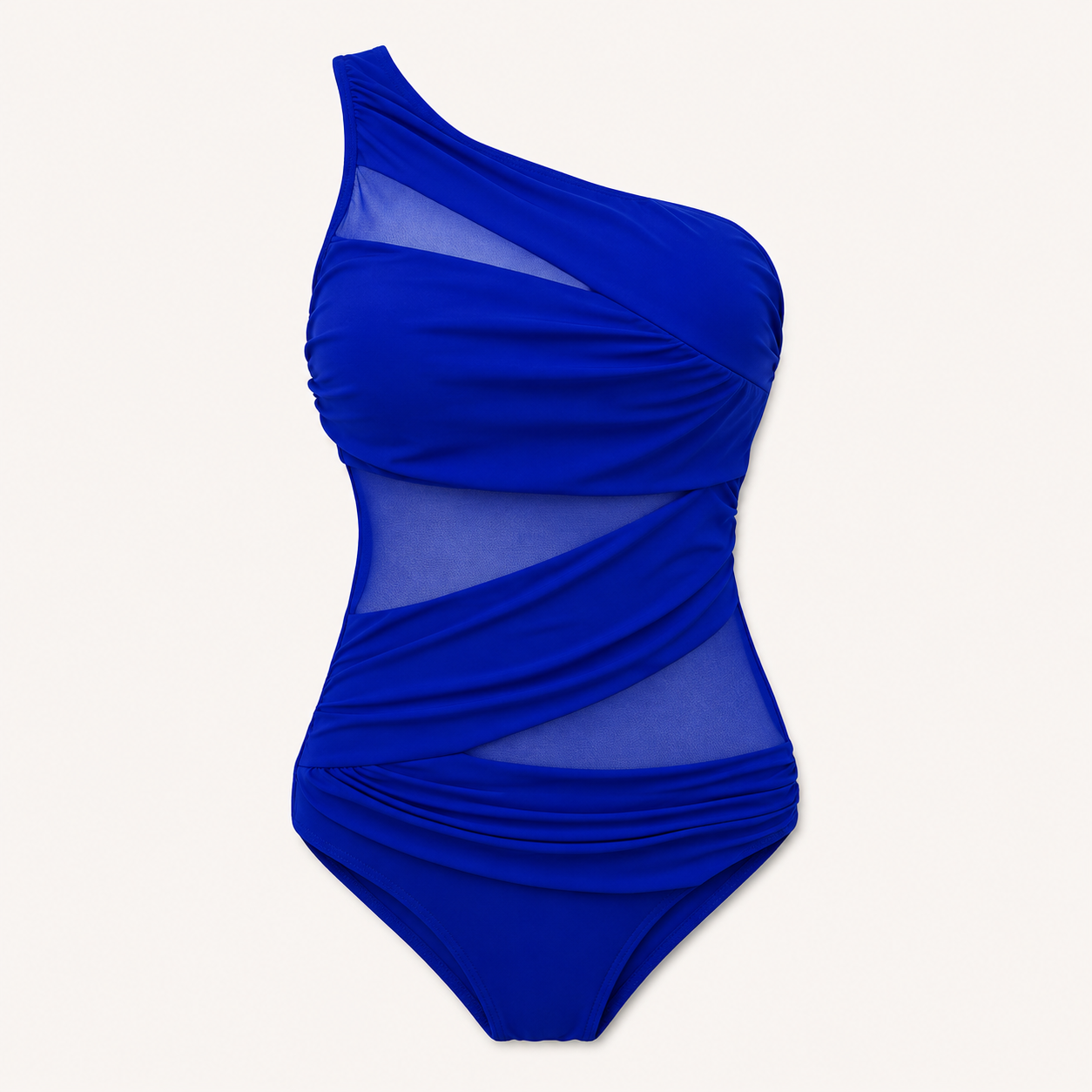 Nayla | Elegante bañador de un solo tirante en tallas grandes