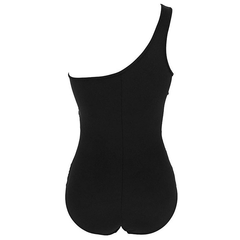 Nayla | Elegante bañador de un solo tirante en tallas grandes