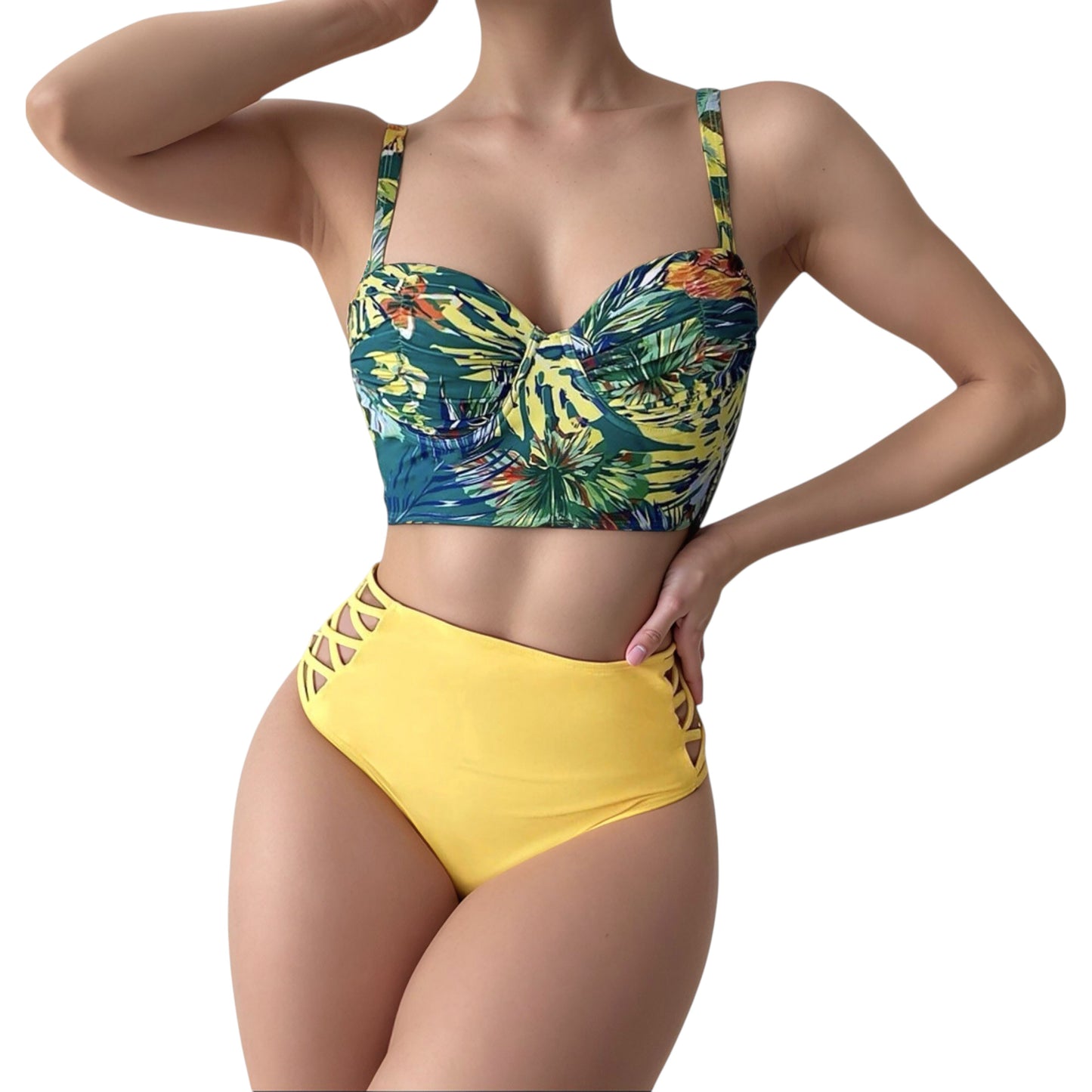 Priscila | Este conjunto ofrece estilo y comodidad, ideal para destacar en la playa o en la piscina