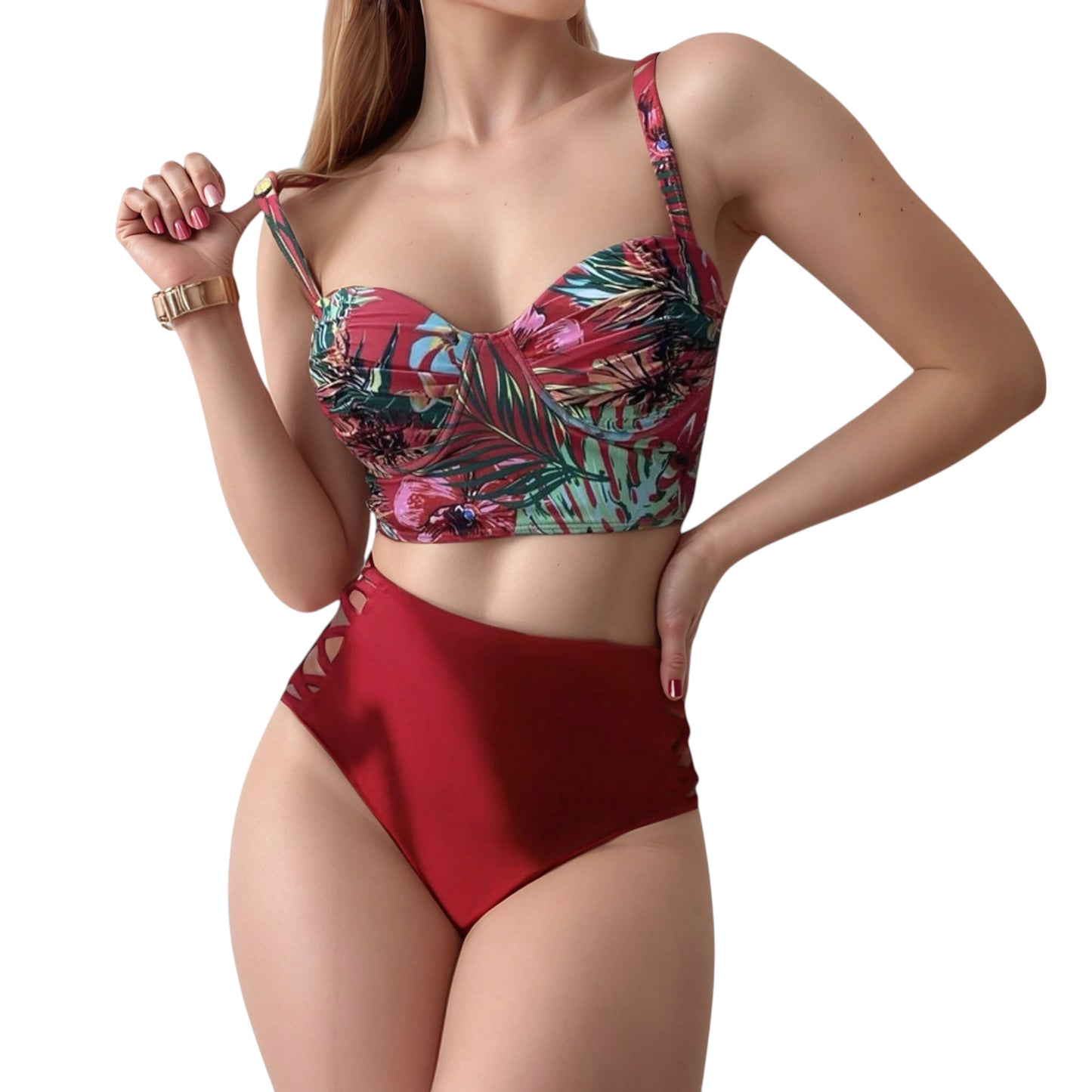Priscila | Este conjunto ofrece estilo y comodidad, ideal para destacar en la playa o en la piscina