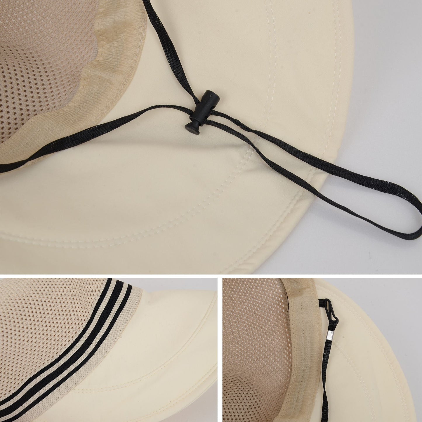 Gorra con visera de malla transpirable