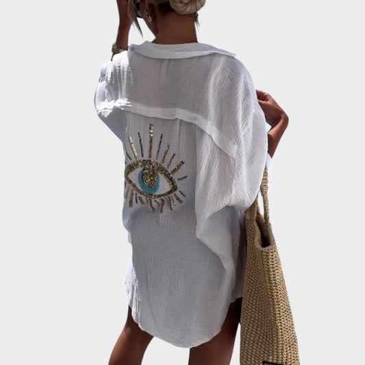 Eye | Camisa Bordada Con Detalles Brillantes